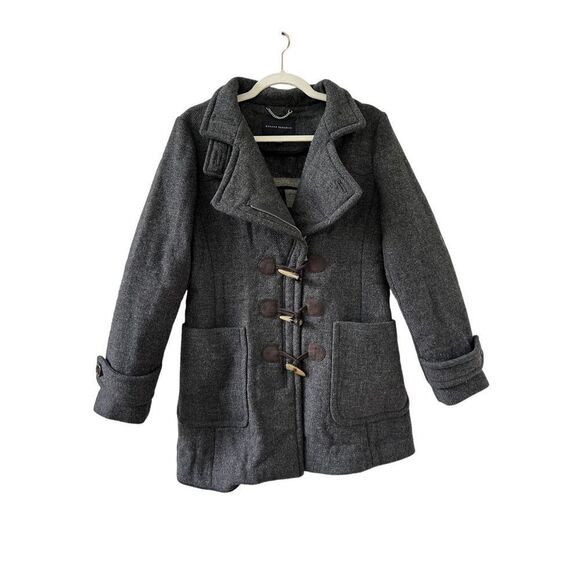 J. Crew Melton Wool Toggle Coat Women’s Gray Size 4 - Picture 1 of 6